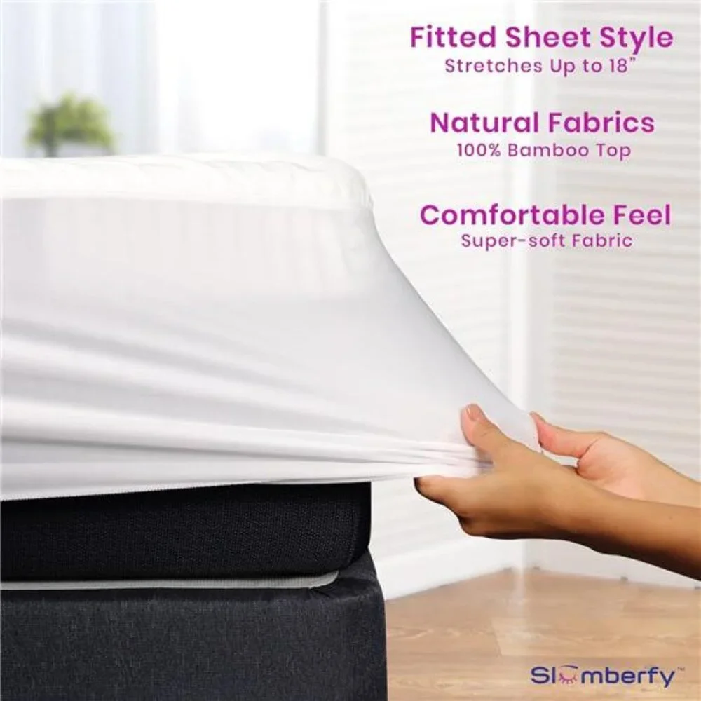 New Waterproof Mattress Protector | Hypoallergenic Bamboo Mattress